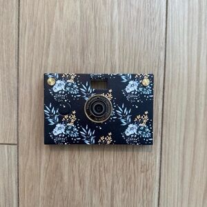 Papershoot Floral Patterned Black Camera
